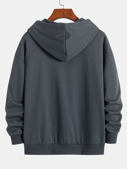 Essential Relaxed Fit Zip-Up Hoodie