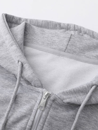 Essential Relaxed Fit Zip-Up Hoodie