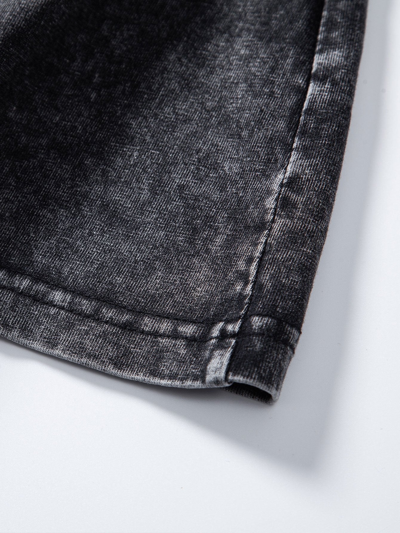 Basic gewaschenes, distressed Oversize T-Shirt mit Drop-Shoulder