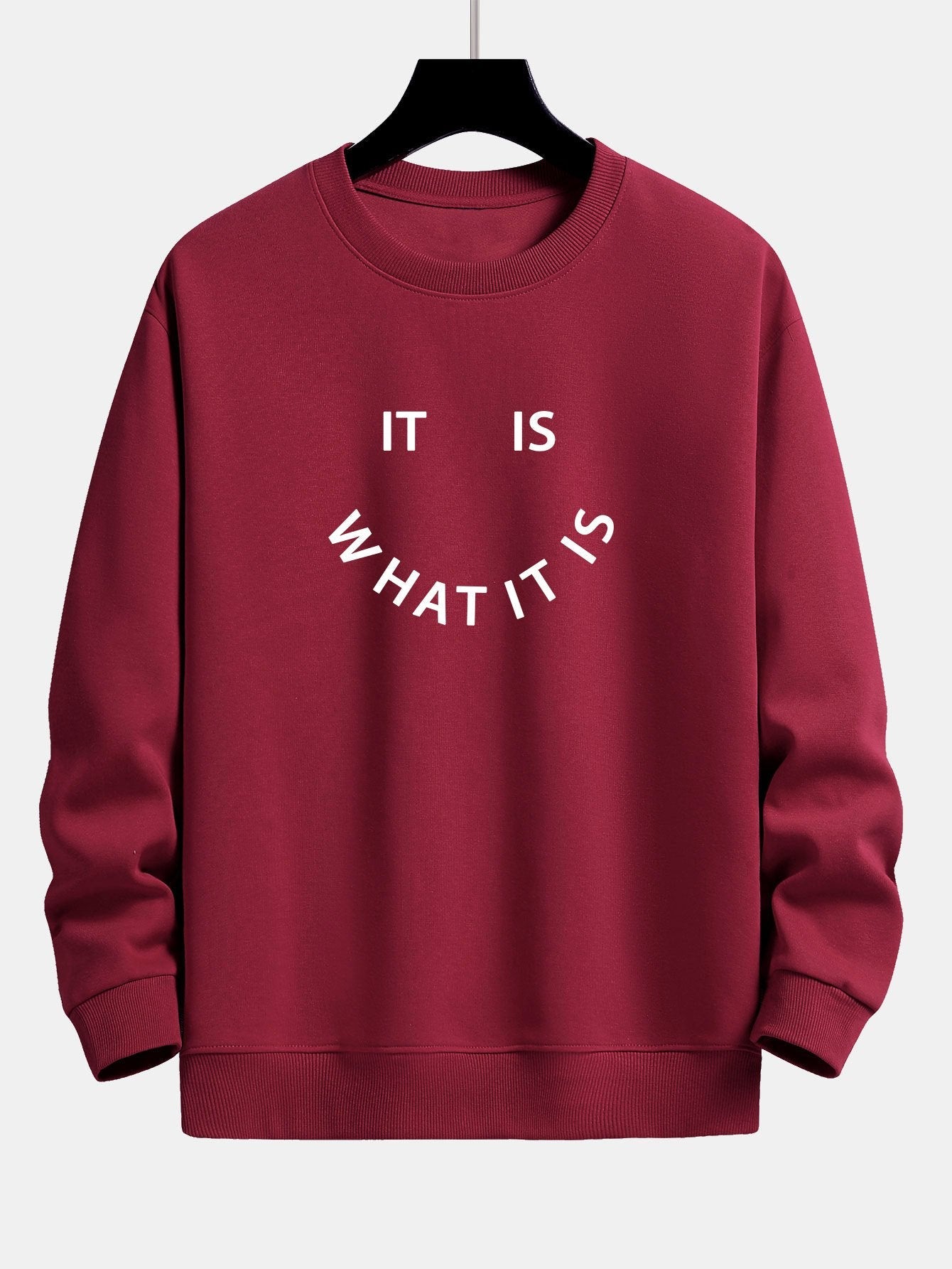 Es ist, was es ist - Print Relaxed Fit Sweatshirt