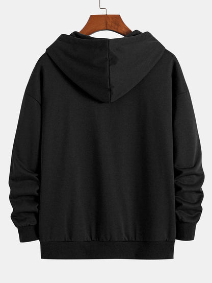 Essential Relaxed Fit Zip-Up Hoodie