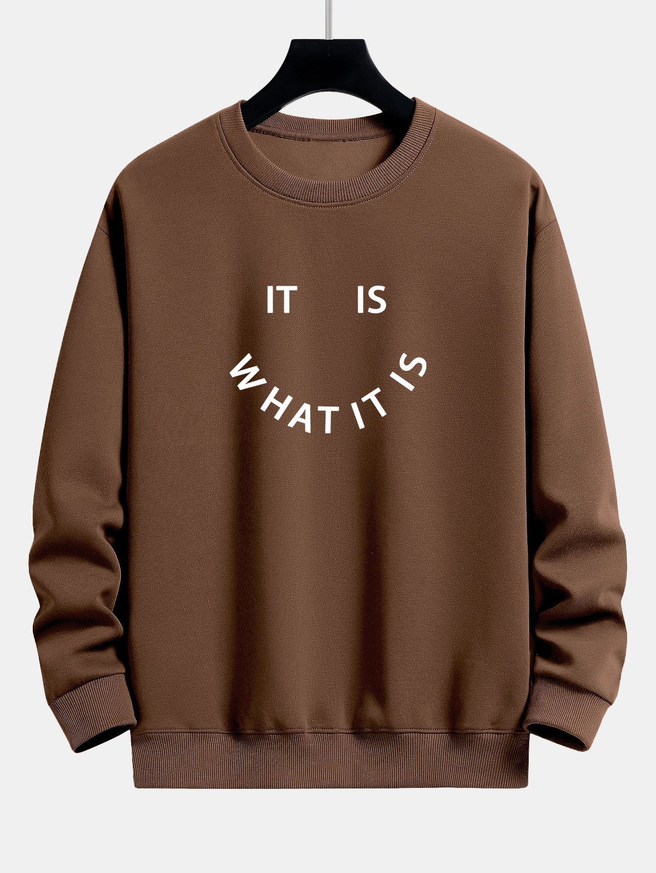 Es ist, was es ist - Print Relaxed Fit Sweatshirt