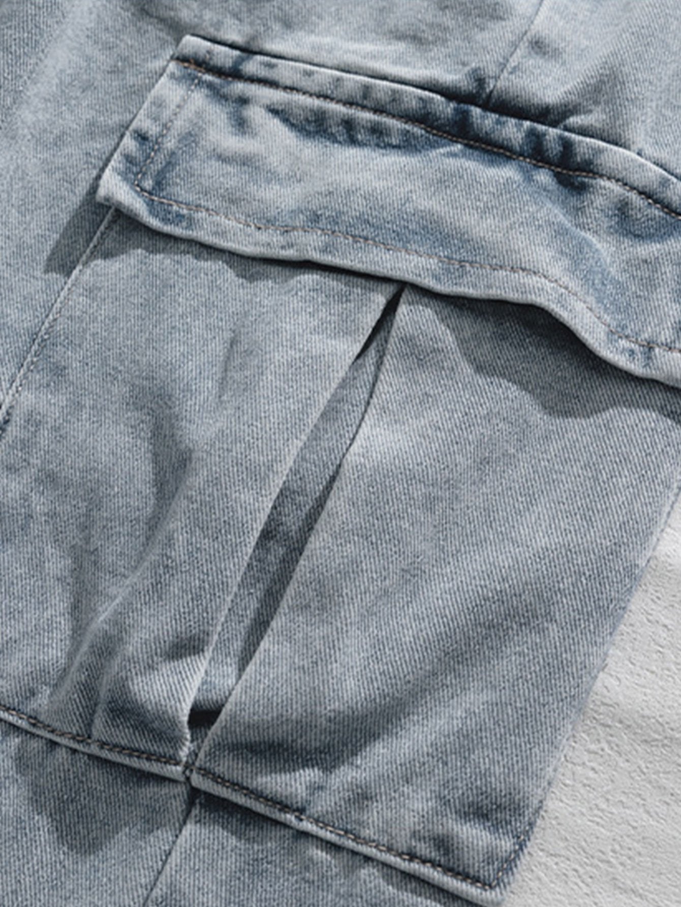 Cargo Jeans mit Elastischem Bund im Relaxed Fit und Geradem Bein