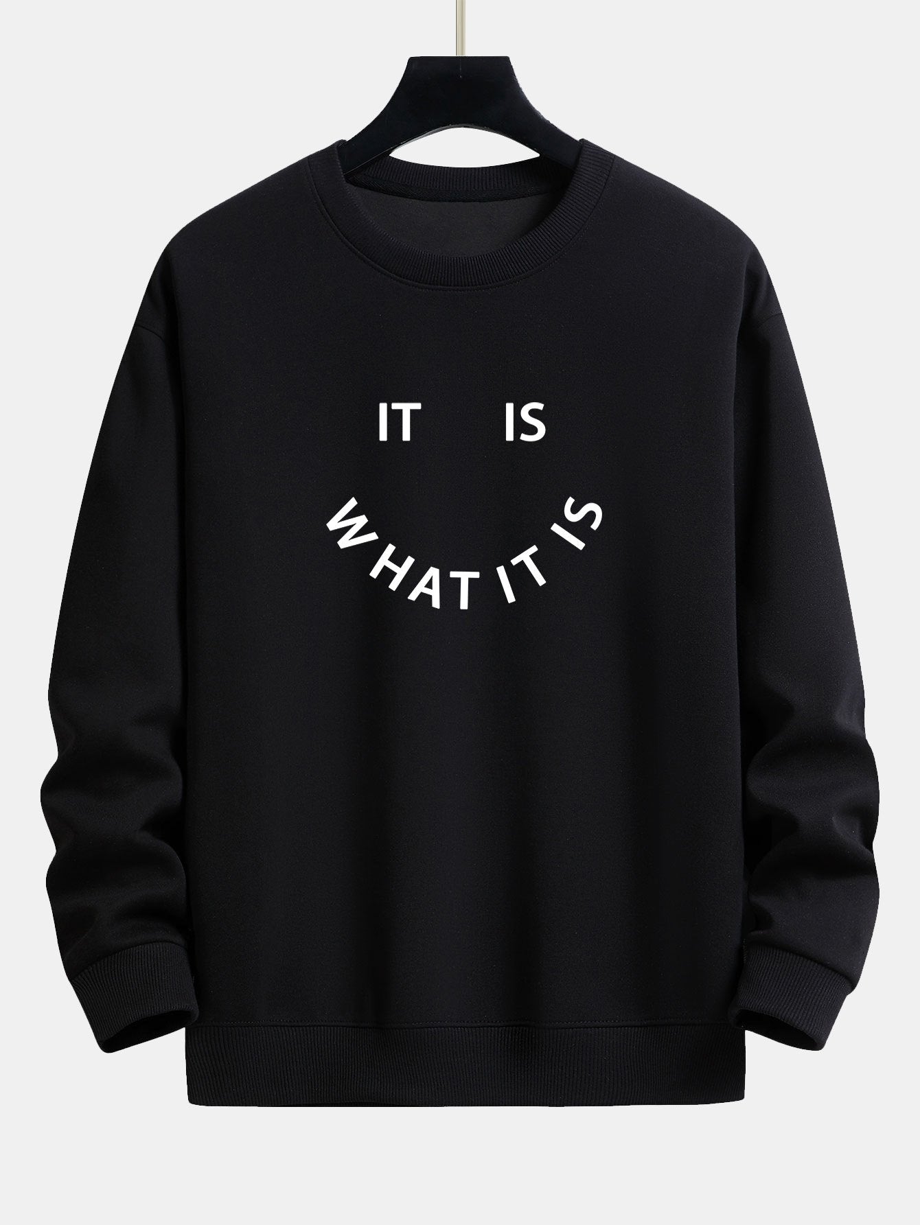 Es ist, was es ist - Print Relaxed Fit Sweatshirt