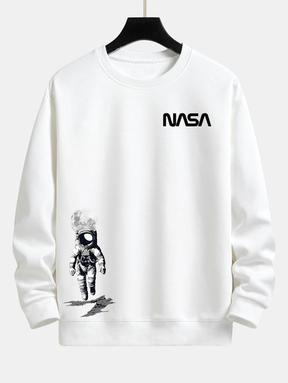Relaxed Fit Sweatshirt Featuring NASA Astronaut Design