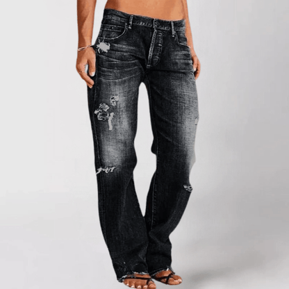Eveline - Relaxed Fit Weitbein Jeans