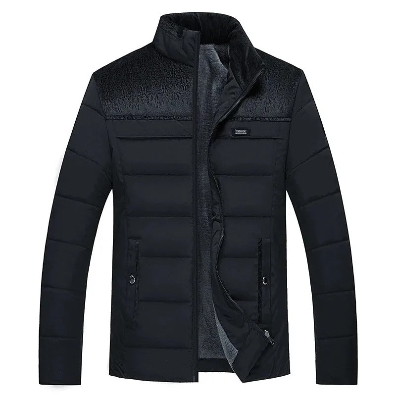 Elegante wattierte Pufferjacke