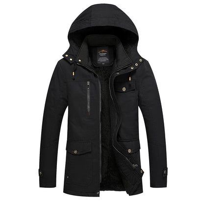Elegante wattierte Winterjacke aus Baumwolle