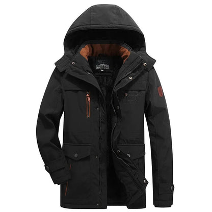 Elegante wattierte Winterjacke