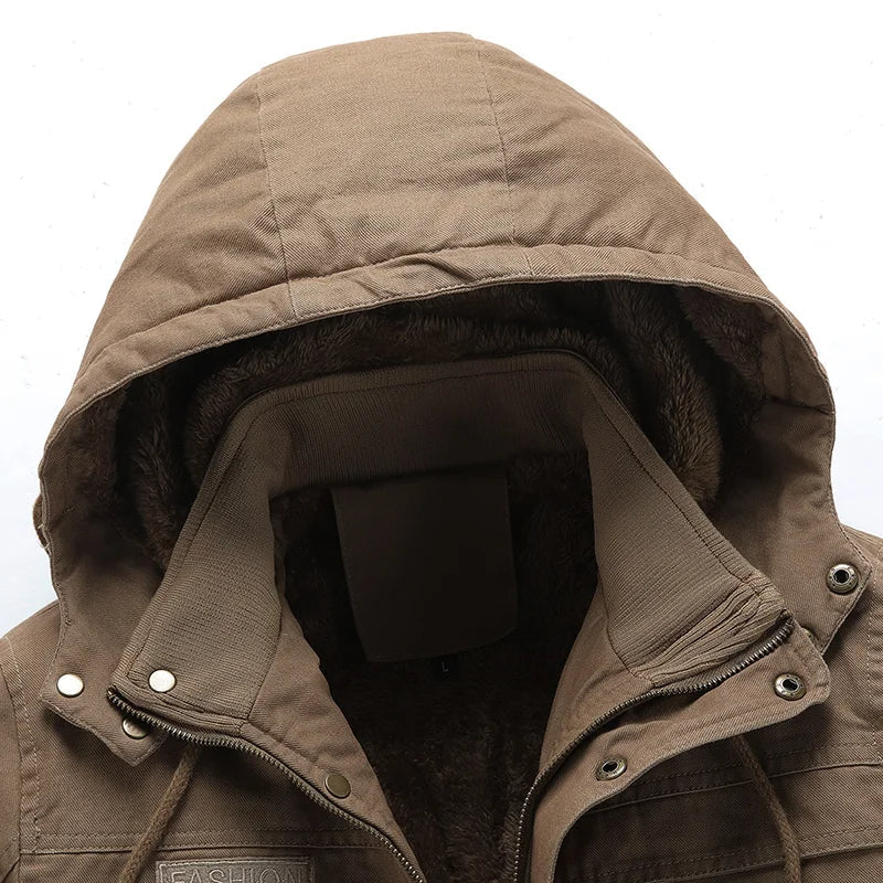 Lässige Winterjacke aus Baumwolle