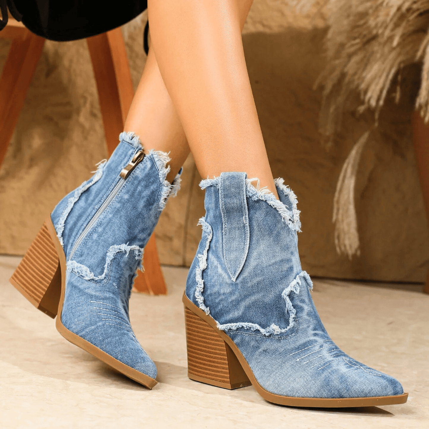 Aurela Denim Stiefeletten