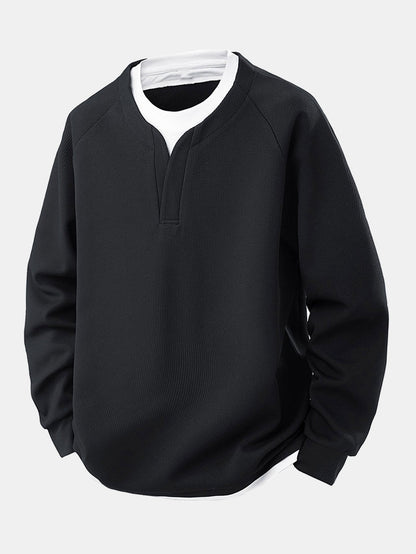 Waffle T-Shirt with Raglan Sleeves