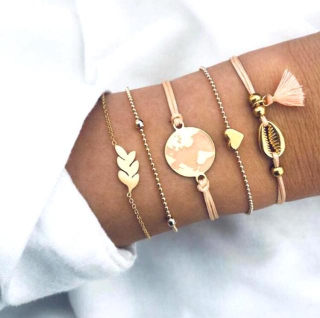 Premium Einzigartiges Paket von 5 Armbändern