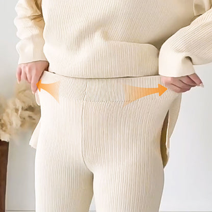 Erin - V-Ausschnitt Lässiges Zweiteiliges Set