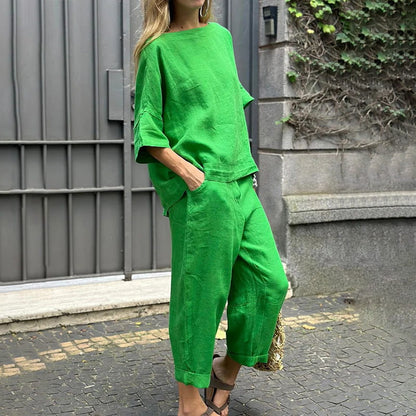 Mima - Baumwolle und Leinen Set