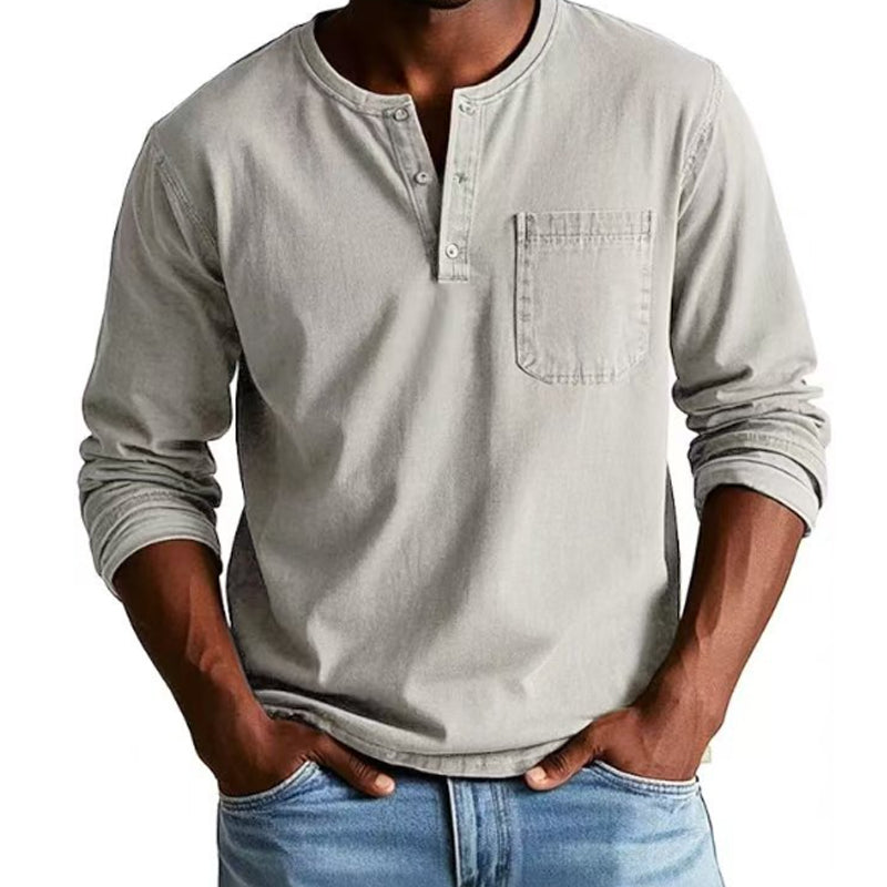 ALBAN I VINTAGE-LANGARMHEMD