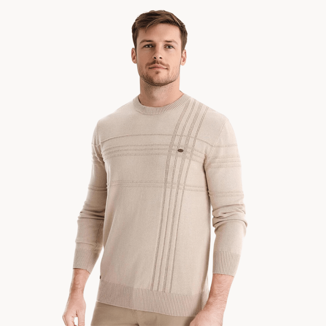 Gabriel | Herrenpullover mit Rautendesign