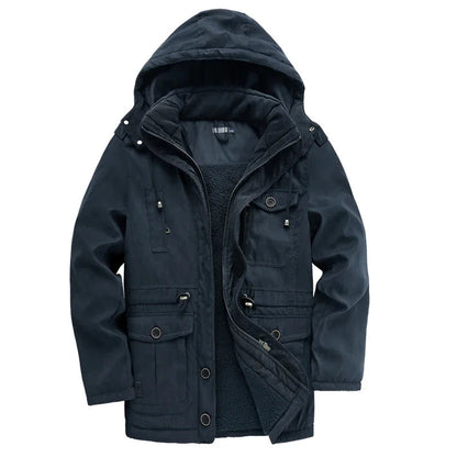 Elegante wattierte Outdoor-Jacke