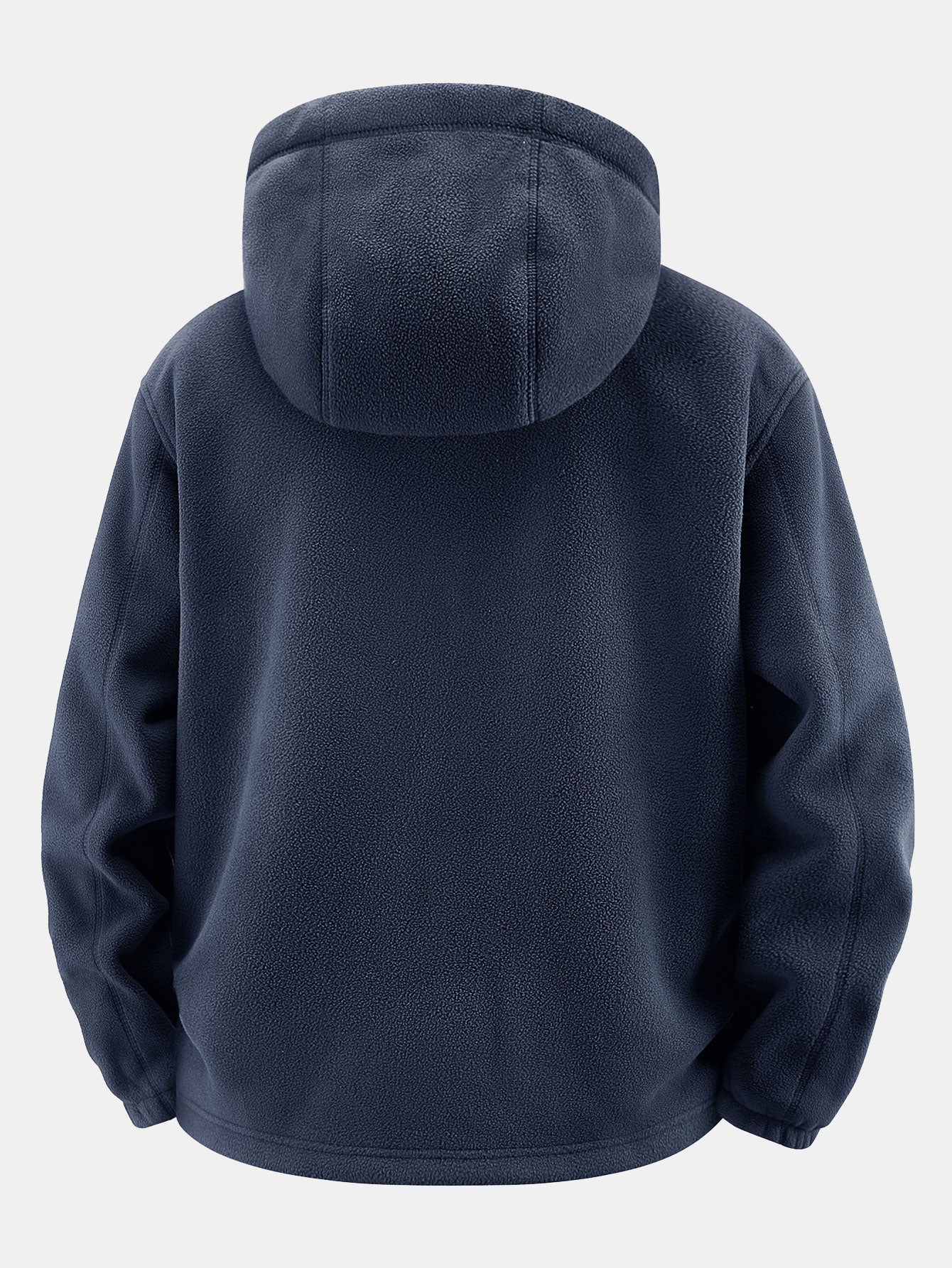 Teddy-Fleece gefütterter Kapuzenmantel aus Polar-Fleece