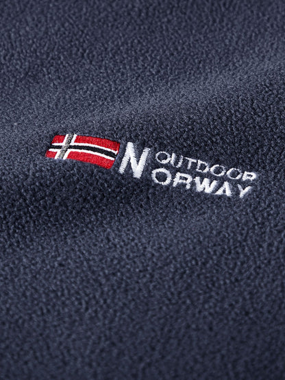 Teddy-Fleece gefütterter Kapuzenmantel aus Polar-Fleece