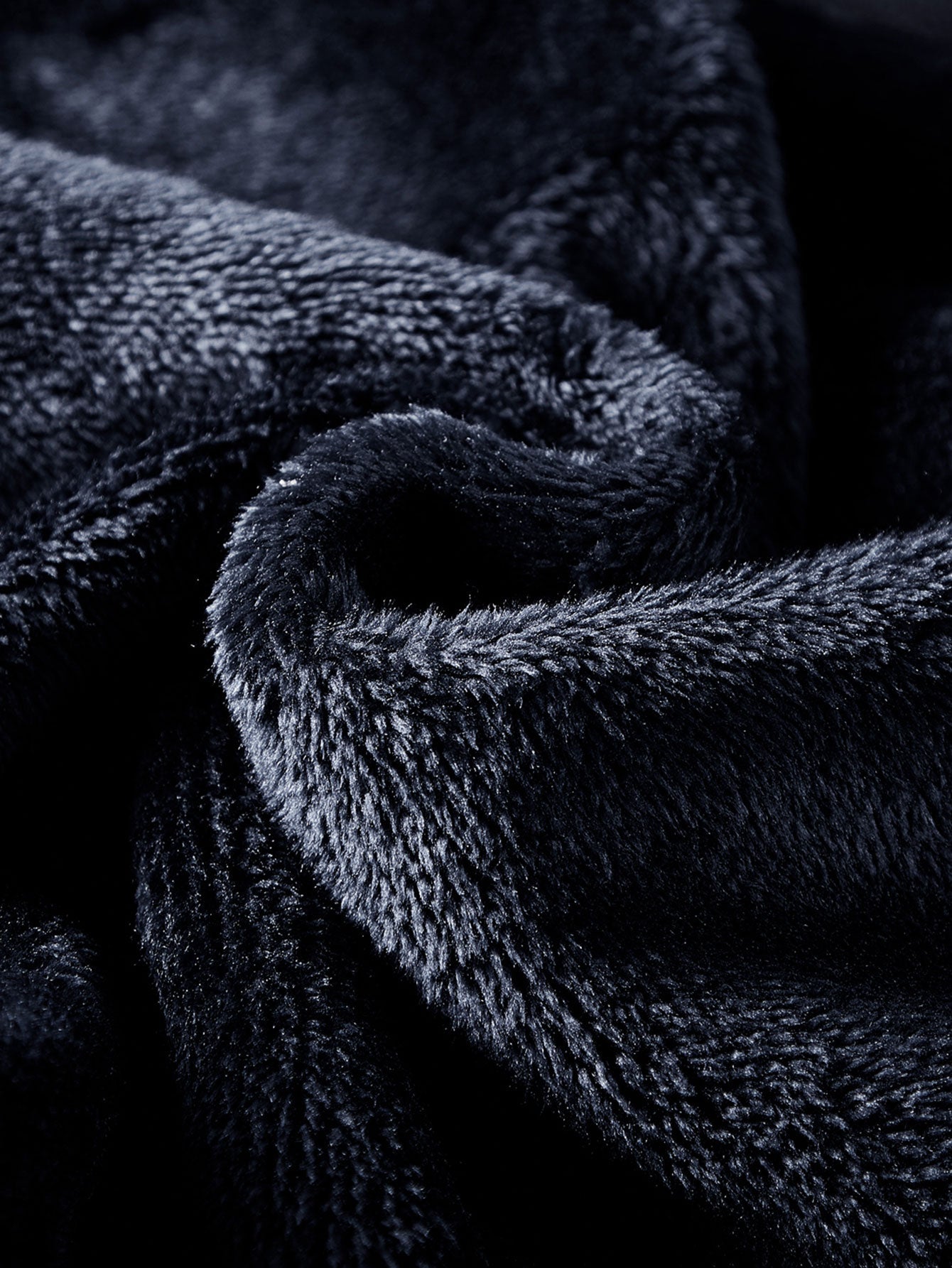 Teddy-Fleece gefütterter Polar-Fleece Kapuzenmantel